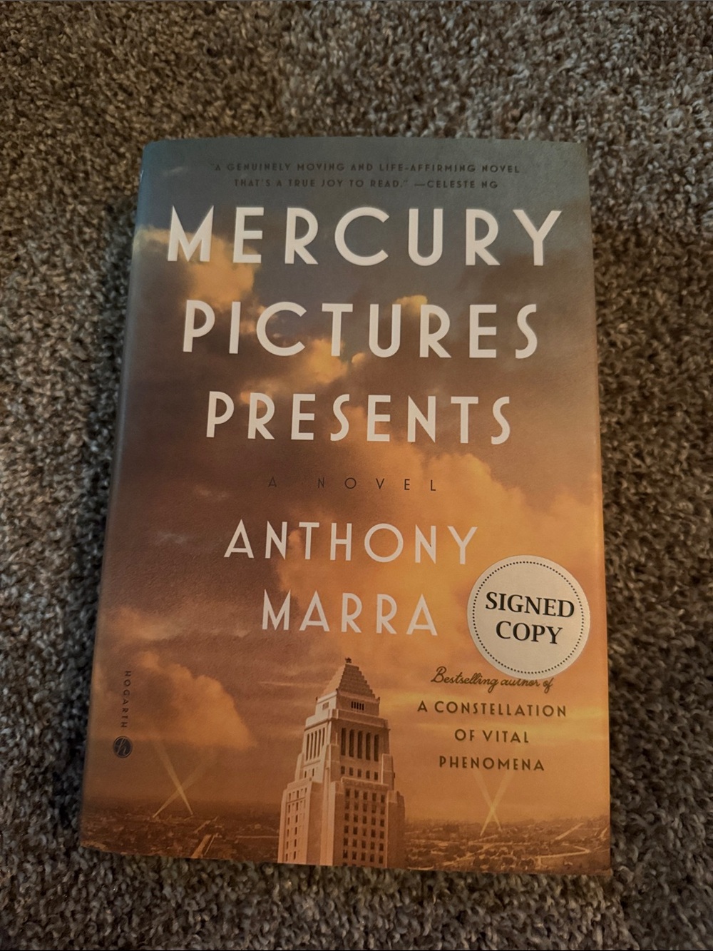 Mercury Picture Presents signed copy Anthony Marra